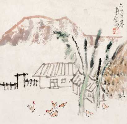 陈子庄 《山水》 立轴